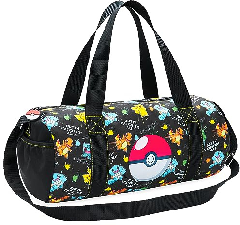 Pokemon Gym Bag for Kids, Pikachu Boys Duffle Bag Large Holdall (Multi)