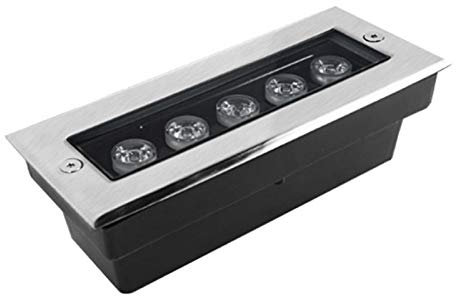 Faretto da Incasso for Esterni rettangolo Incorporato Faretto da pavimento impermeabile acciaio inossidabile AC85-265V giardino sentiero terrazza decorazione illuminazione all'aperto lampada da pavime