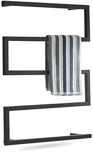 Scaldasalviette da parete per bagno Scaldasalviette, Scaldasalviette, Stendibiancheria quadrato a parete, Portasciugamani riscaldato elettrico Scaldasalviette per bagno Cucina Hotel 31,5x23,6 pollici,