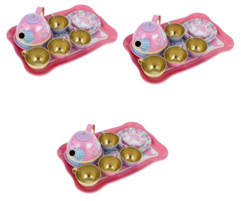 Abaodam 3 Juegos Juguetes para el té de la Tarde Fiesta de té de Unicornio Juego de niños Juguetes de niña Juguetes Infantiles los niños fingen Juguete Jugar a Las Casitas de Juguete Chica