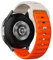 SQHYWJ Uhrenarmbänder Silikon, 20mm 22mm Schnellverschluss, wasserdicht, weiches Gummi (beige-orangenfarbig 20mm)