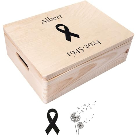 Creative Deco Personalised Memorial Mourning Memory Box Gift