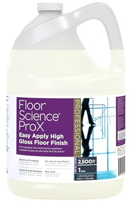 Diversey CBD562405 Floor Science ProX Easy Apply High Gloss Floor Finish, Professional Quick Dry Sealer for Low Maintenance, Ready-to-Use, 1-Gallon