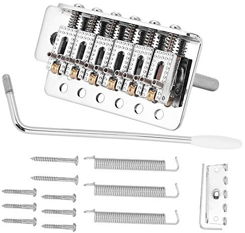 Un Conjunto de Trémolo de Guitarra de 6 Cuerdas Musiclily Stretch Style Tremolo Bridge Gold Guitar Tremolo BridgeSingle Tremolo Bridge, Bridge Gold Bridge Sistema de Trémolo