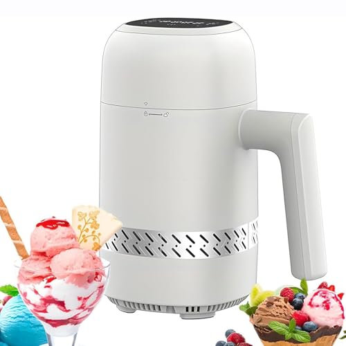 Gelatiera Automatica 6-in-1 – Macchina per Dessert Ghiacciati con Touchscreen da 300ml, Servizio Rapido in 90 Min, Senza Precongelamento, per Soft Gelato E Yogurt in Casa