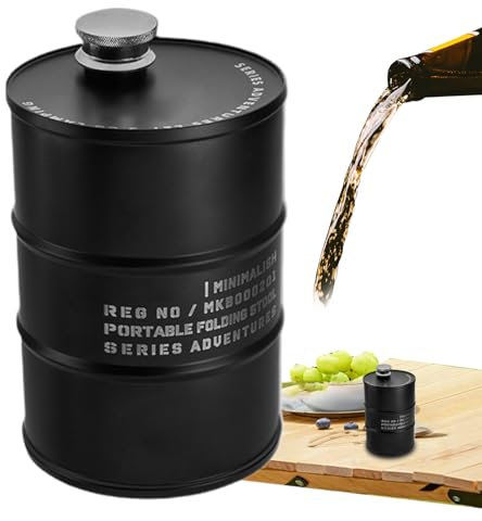 Frasco para Whisky,Garrafa Cerveza Exterior | Frasco Portátil Antifugas 750ml De Acero Inoxidable Para Interior Excursionismo Picnic Camping Viajes