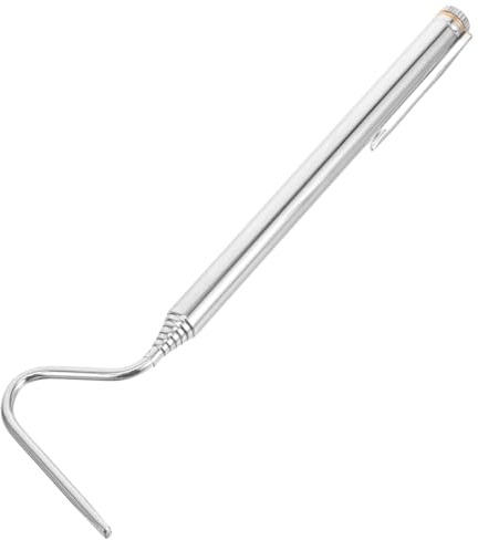 Zerodeko Crochet Serpent Rétractable en Acier Inoxydable, Argenté