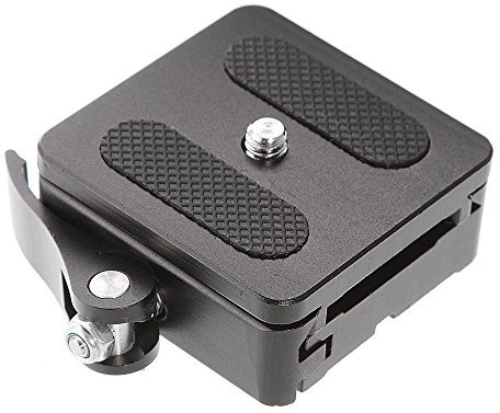 Hersmay P50 Abrazadera QR Adaptador de placa de liberación rápida ajuste universal Arca-Swiss estándar para trípode cabeza esférica