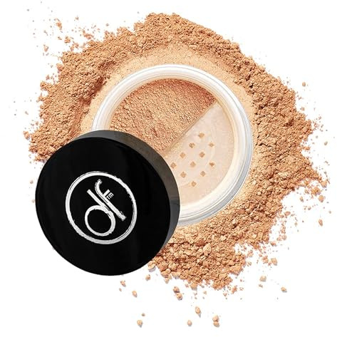 Dermaflage Mineral Powder Foundation - Full Coverage, Talc-Free & Lasting Matte Finish - Natural Ingredients with Antioxidants - Safe for Sensitive Skin & Made in USA
