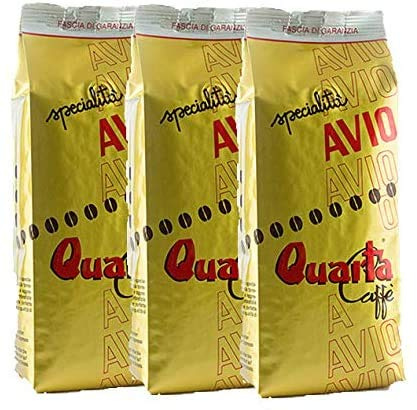 Quarta Caffe Avio Oro Macinato, Miscela Selezionata Di Varieta Arabica - 3 Confezioni X 250 Gr