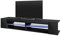 Selsey Mitchell – TV-Lowboard Schwarz Matt/Schwarz Hochglanz 180 cm breit mit LED
