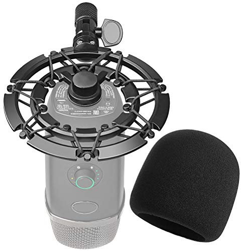 Blue Yeti X Shock Mount, Alloy Microphone Shockmount Reduces Vibration and Shock Noise Matching Boom Arm Mic Stand by YOUSHARES