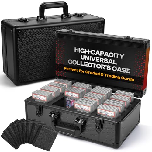 FunGuys Graded Card Storage Box, Trading Card Case for PSA Graded Cards, Hard Case, Sports Card Storage Boxes as PSA Card Holder, Baseball Card Case, Slab Case, Card Case Holder for Trading Cards
