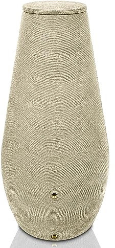 YourCasa Contenitore per acqua piovana da 200 litri [EcoDrop] con filettatura in metallo e coperchio – Botte per pioggia in plastica – Serbatoio per acqua piovana – Serbatoio acqua piovana giardino