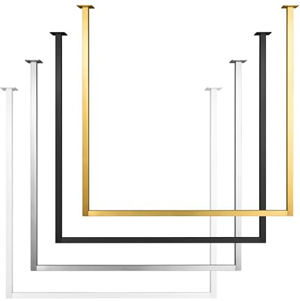 1x Kleiderstange RECHTECK, Garderobenhalter U-From, Wandmontage Bad Flur Küche, inkl. Montagematerial Dübel und Schrauben, pulverbeschichtet, pflegeleicht, rostfrei (T90cm x B110cm, Schwarz)