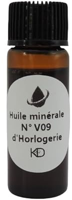 Huile minérale d'horlogerie V09-5ml - Pour l'horlogerie et la mécanique de précision pour applications soumises à haute pression