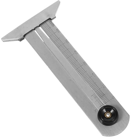 Mikinona Misuratore Profondità Pneumatici Acciaio Inox Strumento Misura Battistrada Filettature Auto Moto Biciclette Lettura Analogica Portatile