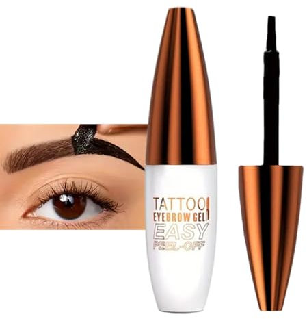 Tatouage à sourcils - Gel pour sourcils - Teinte temporaire - Anti- - Pour maquillage naturel des sourcils