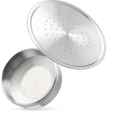 Gdfnmogo Edelstahl Wiederverwendbare Kaffeekapsel Filterbecher für Senseo HD7801 HD6592 Kaffeemaschine mit Bürste und Löffel für wiederverwendbare Kaffeekapseln