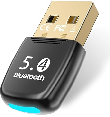 Arvoni Dongle Bluetooth 5.4, Cle Bluetooth pour PC, Adaptateur USB pour Windows 11/10/8.1, Plug and Play, pour PC, Ordinateur Portable, Souris, Tablette, Casque, 7 Dispositifs
