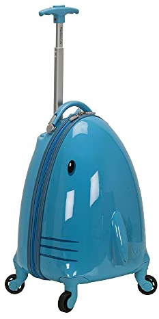 Rockland Jr. Kids' My First Hardside Spinner Luggage, Carry-On, Shark