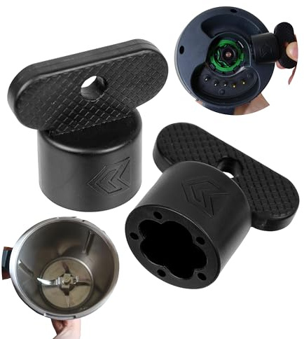 Teigblume für Küchenmaschine, 2 Stück, kompatibel mit Vorwerk Thermomix TM5 und TM6, Teiglöser Drehhilfe für Messerblock, Messerdreher Mixer Topf, Messerdrehhilfe TM-6 TM-5, Teig Twister Werkzeug Set