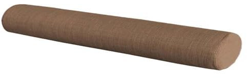 Rr tianshi Runder Bettlückenfüller, Zylinder-Kopfteil-Kissen für Kopf, Taille, Bein, runde, lange Nackenrolle, Lendenkissen, Bettlückenfüller für Bett, Sofa (15 x 15 x 150 cm, braun)