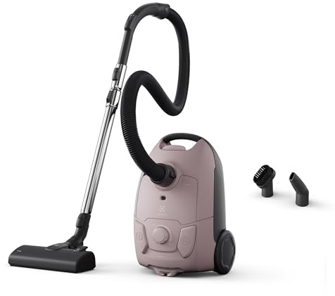 Electrolux EB51C1WP, Aspirapolvere a Traino con Sacco Serie 500, 750W, Bocchetta AllFloor, Raggio d’Azione Ampio, Filtro HEPA, Compatto e Maneggevole, 37% Plastica Riciclata