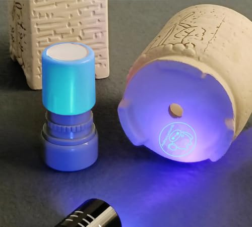 Tampons Pour Marques Invisibles (Révélées Sous Lumière UV), Tampon à Motif Personnalisé Fluorescent, Tampons Spéciaux à Usage De Divertissement, Tampon Invisible Pour Billets D'entrée De Bars
