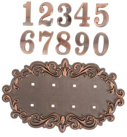 Operitacx 2sets Vintage Mailbox Number House Address Sign Plaque Street Signs outside Door Name Plate for Home Office