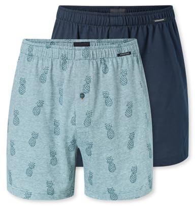 Schiesser Herren 2 Pack Boxershorts Baumwolle Jersey weich Multipack - Jerseyboxer