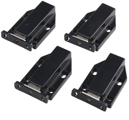 Sistema de cierre magnético resistente para gabinete, paquete de 4 unidades, con cierre táctil