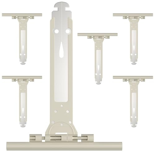 ipow Lot de 6 Attache Souple Volet Roulant en Acier et Nylon,155mm Ressort de Suspension Universel pour Fixation de Lame Volet Roulant Électrique/Manuel/Solaire,Accroche Tablier Compatible avec Somfy