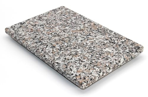 Skärbräda av sten – serveringsfat – köksbräda – stenplatta – underlägg – 2 storlekar (rosa beta-glänsande, 30 l x 20 B)