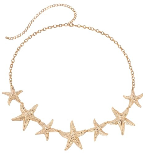 2 Piezas Cadena de Cintura Dorada, Ajustable Cadenas de Cinturas, Cadenas Cadera, Cadena Cintura Mujer Dorada, Cadena de Vientre para Mujeres Niñas Cumpleaños, Playa Fiestas, Aniversarios, Verano