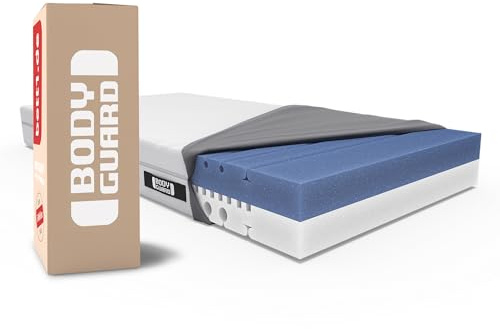 Bodyguard bett1 Matelas Anti-Cartel 160x220. Le Matelas Le Plus acheté en Allemagne (2en1 mi-Ferme/Ferme, Housse Lavable jusqu'à 60 degrés, Oeko-TEX® 100, modules ergonomiques, Mousse QX)