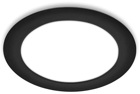 BRILONER - 1x faretto LED da incasso 230V piatto, luce bianca neutra, 18W 1980lm, faretti incasso, faretti led incasso, faretti led interno incasso, faretto incasso, 22 x 3 cm, nero