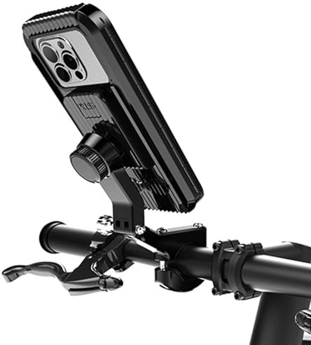 FLAIDO - Soporte de teléfono móvil para Moto, Impermeable, Universal, para Bicicleta y Scooter, Giratorio de 360°, para Smartphone de 5,5 a 7,0