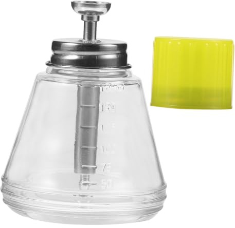 ADOCARN Flacon Verre Vide avec Pompe à Pression Aluminium Distributeur pour Dissolvant Vernis Ongles Résistant Corrosion Usage Professionnel et Domestique