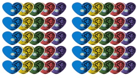 JOVS Hanging Car Air Fresheners Pack of 50 (2x 25) – Long-Lasting Car Scents – Mixed Fragrances Melon, Black ice, Lemon, New Car & Ocean.