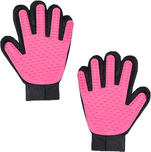 Pets,Cat Grooming Glove,Pet DogCat Grooming Glove,Gentle Deshedding BrushGlove,Left Right Hand, For Cat & Dog - Long & Short Fur,Gentle Deshedding Brush,Massage Tool with Enhanced Five Finger Design