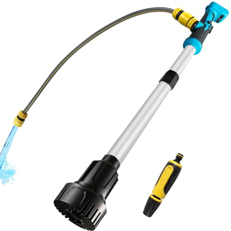 Bomba de agua sumergible inalámbrica compatible con Makita 18 V, capacidad de extracción 3600 l/h, bomba de barril de lluvia portátil para vaciar barriles de lluvia, cisternas, estanques, barcos
