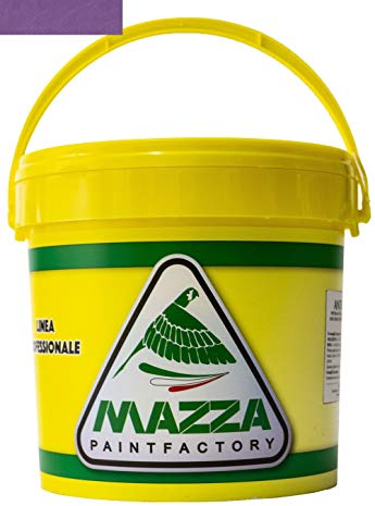 MAZZA Pittura Decorativa Le Velature Lt 5 Colorificio Vernice Effetto Velato Nuvolato Semicoprente Pareti Interne Idropittura Murale Colorata Opaca (Viola2 Vl6082)
