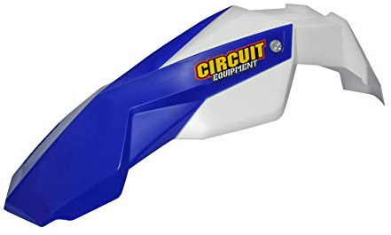 Circuit Equipment – Parafango anteriore Stealth in polimero robusto con protezione UV – bianco/blu