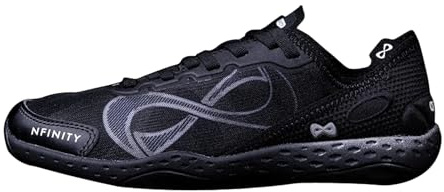 Nfinity Alpha Black Cheer Shoes Women, Lightweight Breathable Sneakers Women