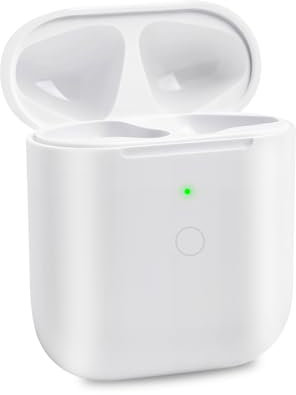 Compatible with Air pods 1 2 Charging Case Replacement air Wireless for Air pod Charger Case Only with Bluetooth Button Pairing Sync Button