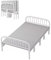 Klappbett Gästebett Doppel Klappbett mit Stahlrahmen für Den Hausgebrauch, Tragfähigkeit 600 Kg, für Haus, Wohnung, Gästezimmer, Platzsparend, Farbe Weiß(190x40x100cm)