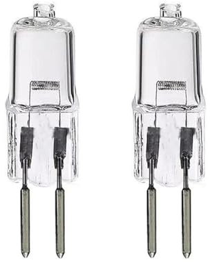 UGEFKMQ Klare Kapsel Halogen Glühbirne G5.3 12V 20W Kapselglühlampen G5.3 12V 50W Halogen Leuchtmittel Mini Scheinwerfer Lampen GU5.3 Bi-Pin Warmweiß 1PC 20W