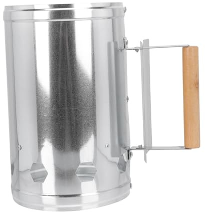 EPIGEIST Ciminiera Accendi Carbonella Barbecue Manico Isolante per e Grigliate Outdoor Starter Rapido per Carbonella Senza Liquidi con Ampia e Ventilazione Ottimale
