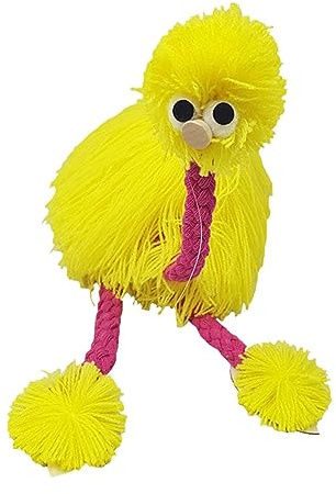RCULWPLP Lindos Títeres de Cuerda, Juguetes de Peluche con Forma de Animal para Ejercitar La Flexibilidad de Los Dedos, Adorables Juguetes con Forma de Pájaro, Amarillo
